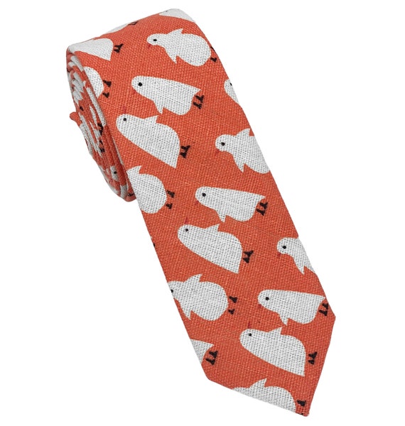 Cravate,Cravate En Lin De Dessin Animé Pour Hommes, Haute Qualité