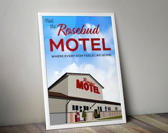 Rosebud Motel Poster| Schitt&#39;s Creek| Digital Download