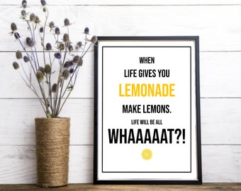Phil Dunphy Lemons Quote Poster| Digital Download| Modern Family