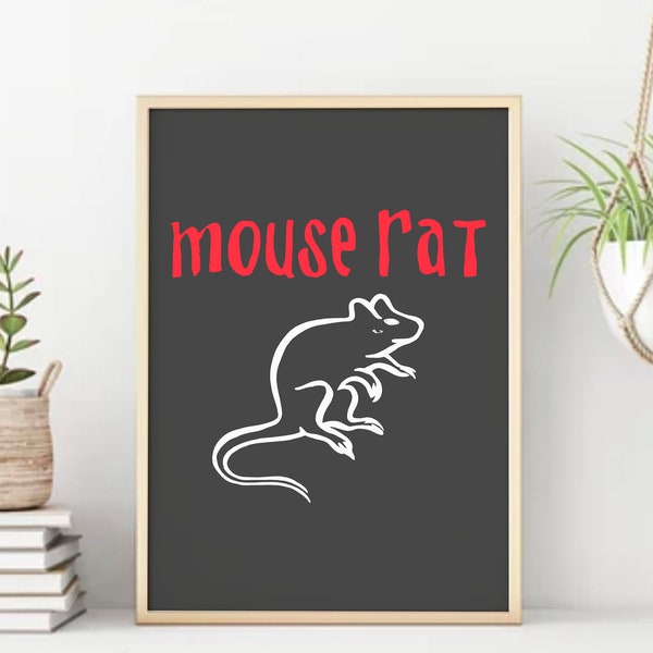Mouse Rat Poster| Parks and Rec| Digital Download
