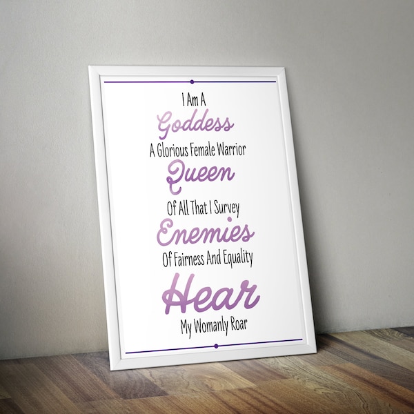 Pawnee Goddess Speech Poster| Parks and Recreation| Digital Download