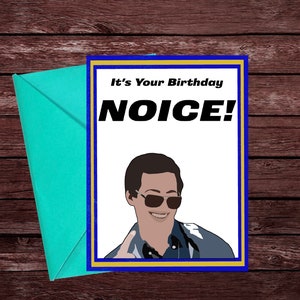 Tarjeta de cumpleaños Noice/ Brooklyn 99/ Tarjeta de cumpleaños/ Descarga digital