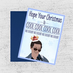 Carte de Noël Jake Peralta| Téléchargement numérique| Brooklyn 99