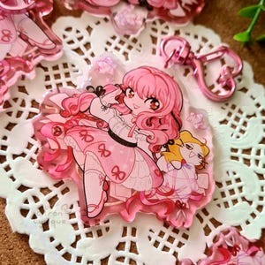 Infinity Nikki • 7cm epoxy glitter charm