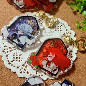 Honkai Star Rail • Argenti & Sunday Stained Glass Epoxy Charms
