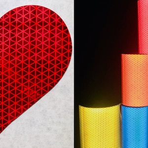 Reflective Heart Decal Sticker Car Truck Motorcycle Helmet Oralite V98 7 Colors