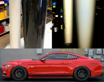 Reflective Side Stripe Rocker-Panel Car Kit 1 Size Fits Most Universal Oralite Rapid Air Black, White, Red 4"x66"