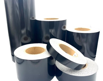 Black Reflective Tape Type 1 Flexible Engineer Grade 1" 2" 4" 6" 8" 12" Nikkalite ELG