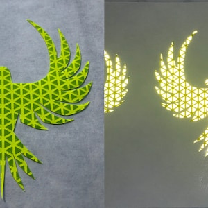Reflective Phoenix Decal Sticker Car Truck Motorcycle Helmet Oralite V98