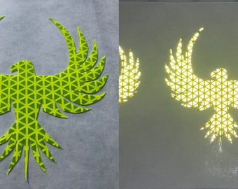 Reflective Phoenix Decal Sticker Car Truck Motorcycle Helmet Oralite V98