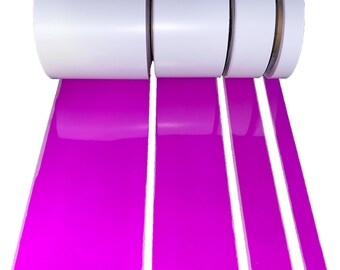 IRON ON Purple REFLECTIVE Fabric 1" 2" 4" 6" Inch 10', 20', 30' Rolls Vest Trim Safety SewViz Brand