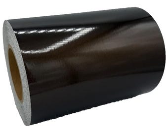 8" Inch Black Reflective Tape Type 1 Flexible Engineer Grade Nikkalite ELG Conformable Flexible 10' 20' 30' Foot Rolls ELG 48000