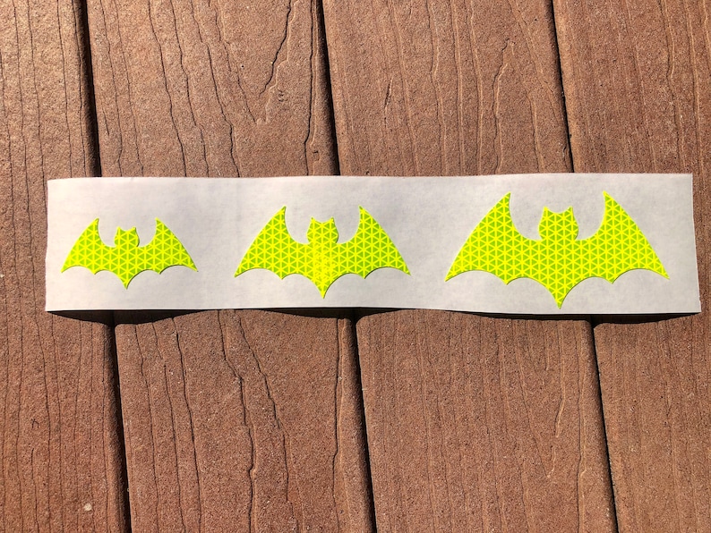 Reflective Bat Decal Sticker Car Truck Motorcycle Helmet Oralite V98 ...