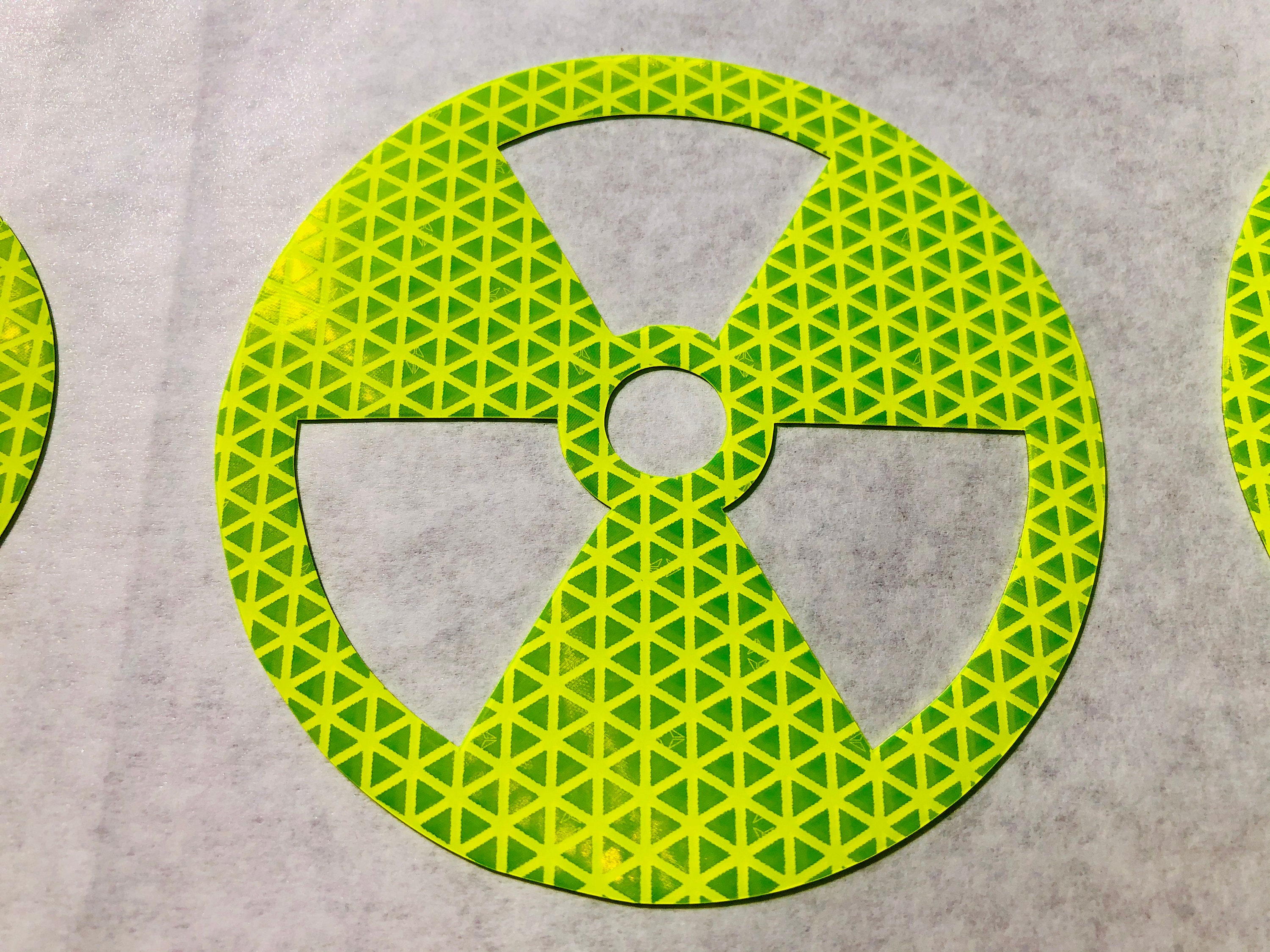 Simple Nuke Sticker Reflective Nuclear Decal Sticker Car Truck Motorcycle Helmet Oralite ...