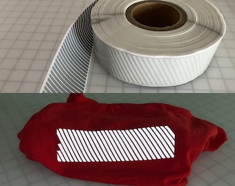2" Inch Reflective Fabric Iron On Slanted Line 10', 20', 30' Rolls Vest Trim Safety SEWVIZ Brand