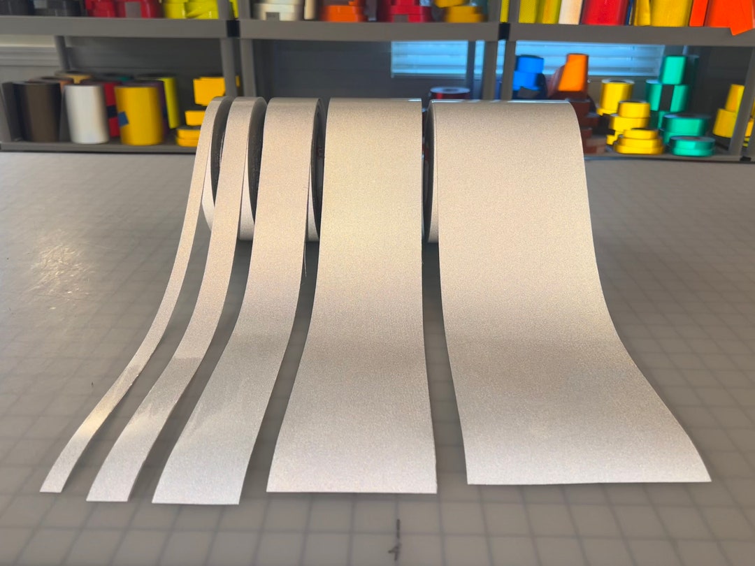 Nastro Riflettente Nero Da 2 Pollici Oralite 5700 Tipo 1 Engineer Grade EG Orafol Reflexite Riflette Bianco (ultra Luminoso) 10', 20', 30', 150' Piedi - Italia - Foto 4