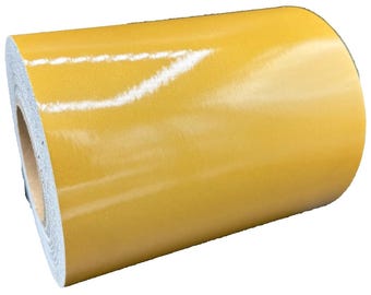 8" Inch Gold Reflective Tape Type 1 Flexible Engineer Grade Nikkalite ELG Conformable Flexible 10' 20' 30' Foot Rolls ELG 48000