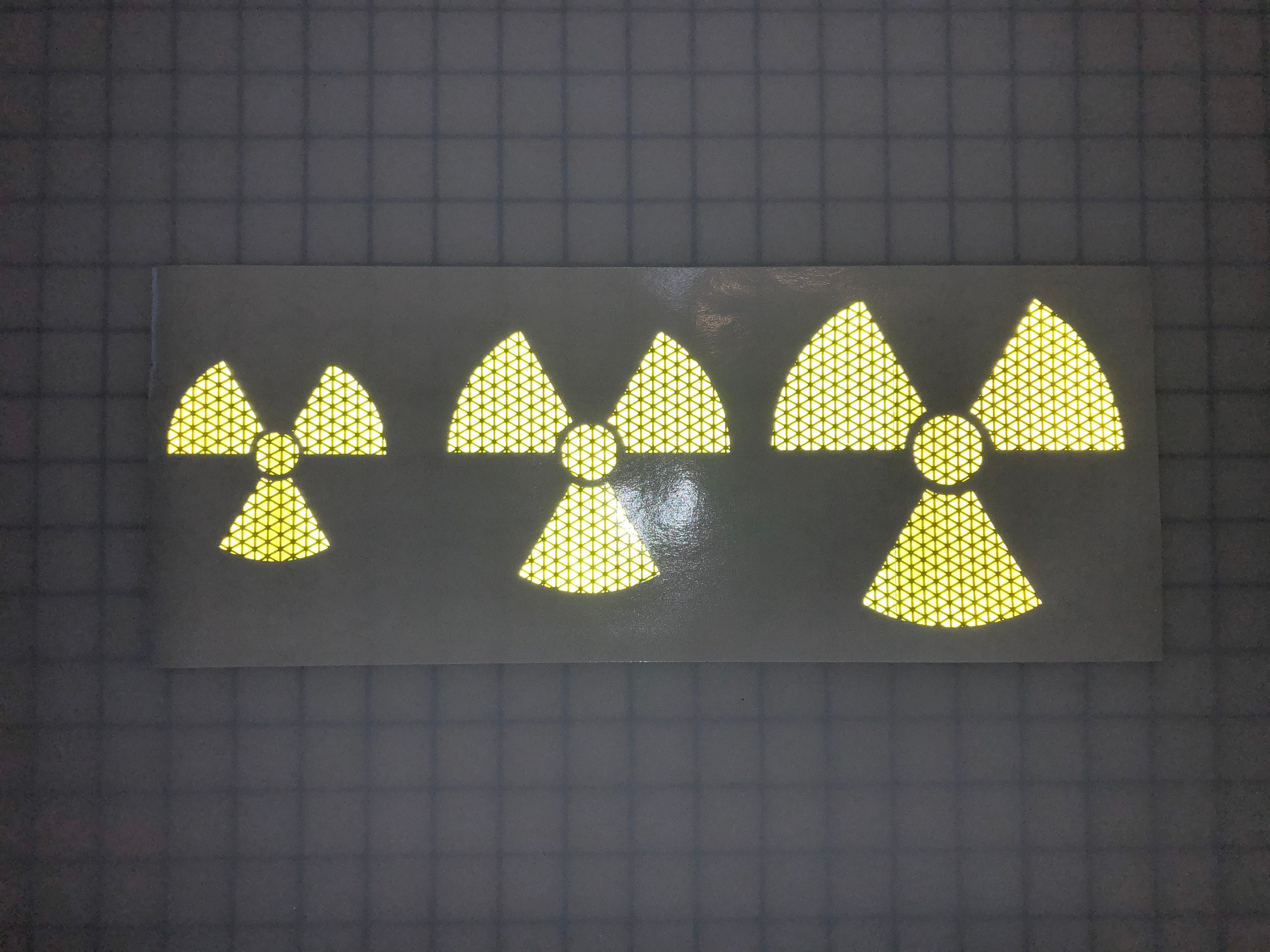 Reflective Nuclear Decal Sticker Car Truck Motorcycle Helmet Oralite ...