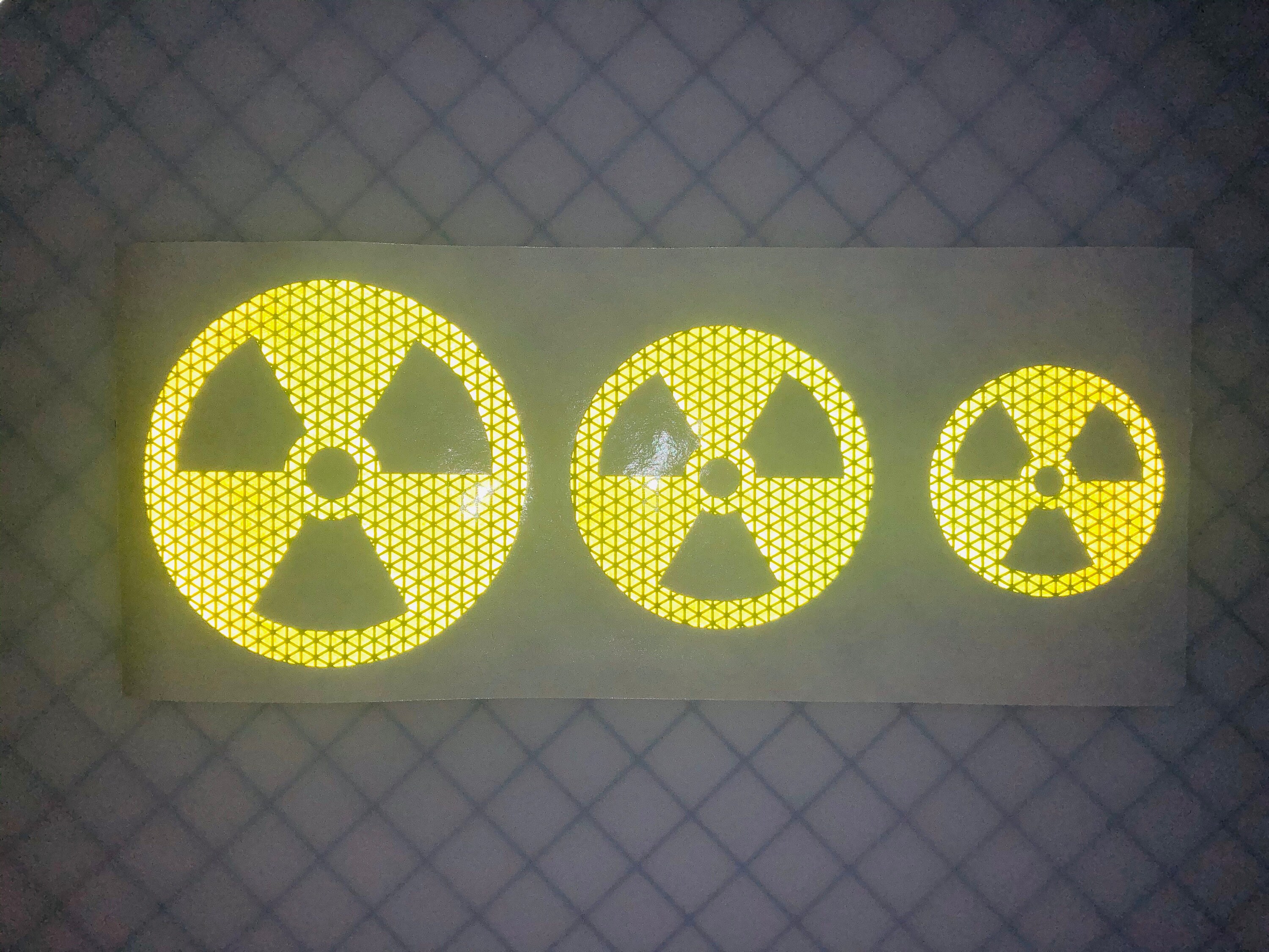Reactor Identification Metallic Sticker Design Reflective Nuclear Decal Sticker Car Truck Motorcycle Helmet Oralite ...