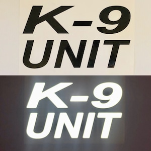 K-9 UNIT 7&quot;x12&quot; Reflective Decal