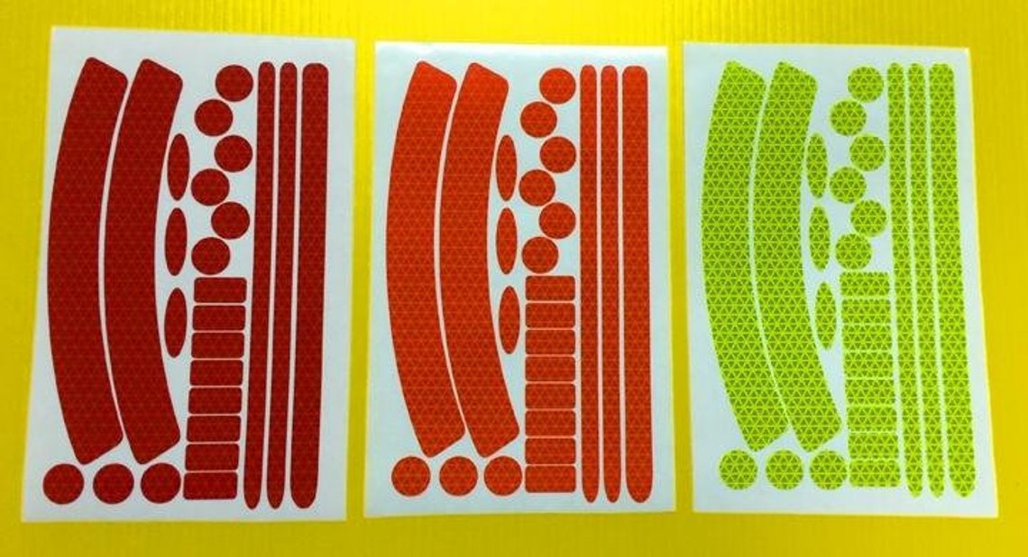 Reflective 3m Hard Hat Decals Kit Oralite V98 Etsy