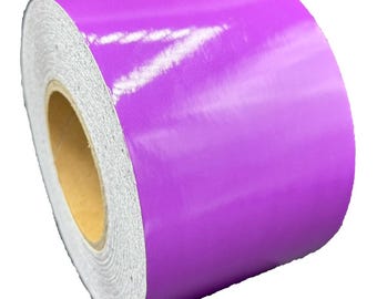 4" Inch Purple Reflective Tape Type 1 Flexible Engineer Grade Nikkalite ELG Conformable Flexible 10' 20' 30' Foot Rolls ELG 48000