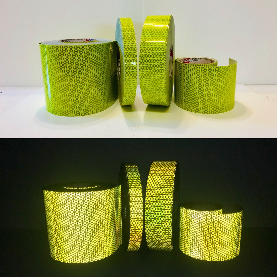 Blaues Reflektorband Oralite V82 1 2 4 Orafol Type 5 (hellstes farbiges reflektierendes Band auf dem Markt Blaues Reflektorband Oralite V82 1 2 4 Orafol Type 5 (hellstes farbiges reflektierendes Band auf dem Markt