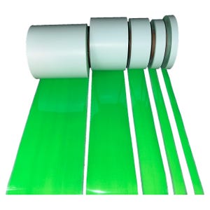 IRON ON Green REFLECTIVE Fabric 3/4&quot; 1&quot; 2&quot; 4&quot; 6&quot; Inch 10&#39;, 20&#39;, 30&#39; Rolls Vest Trim Safety SewViz Brand