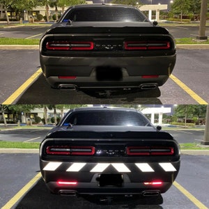 Reflektierender Schatten Chevron Schwarz / Weiß-Geist-Aufkleber Oralite RA Engineer Grade Tape-Auto-Grafik Muskel-Polizei-Lkw-Auto-Aufkleber Hell