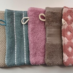 Cotton Terry Cloth Bath Mitt: European Style Washcloth, Made in USA