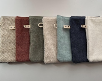 Organic Cotton Terrycloth Wash Mitt: Exfoliating Face Mitt, USA Made