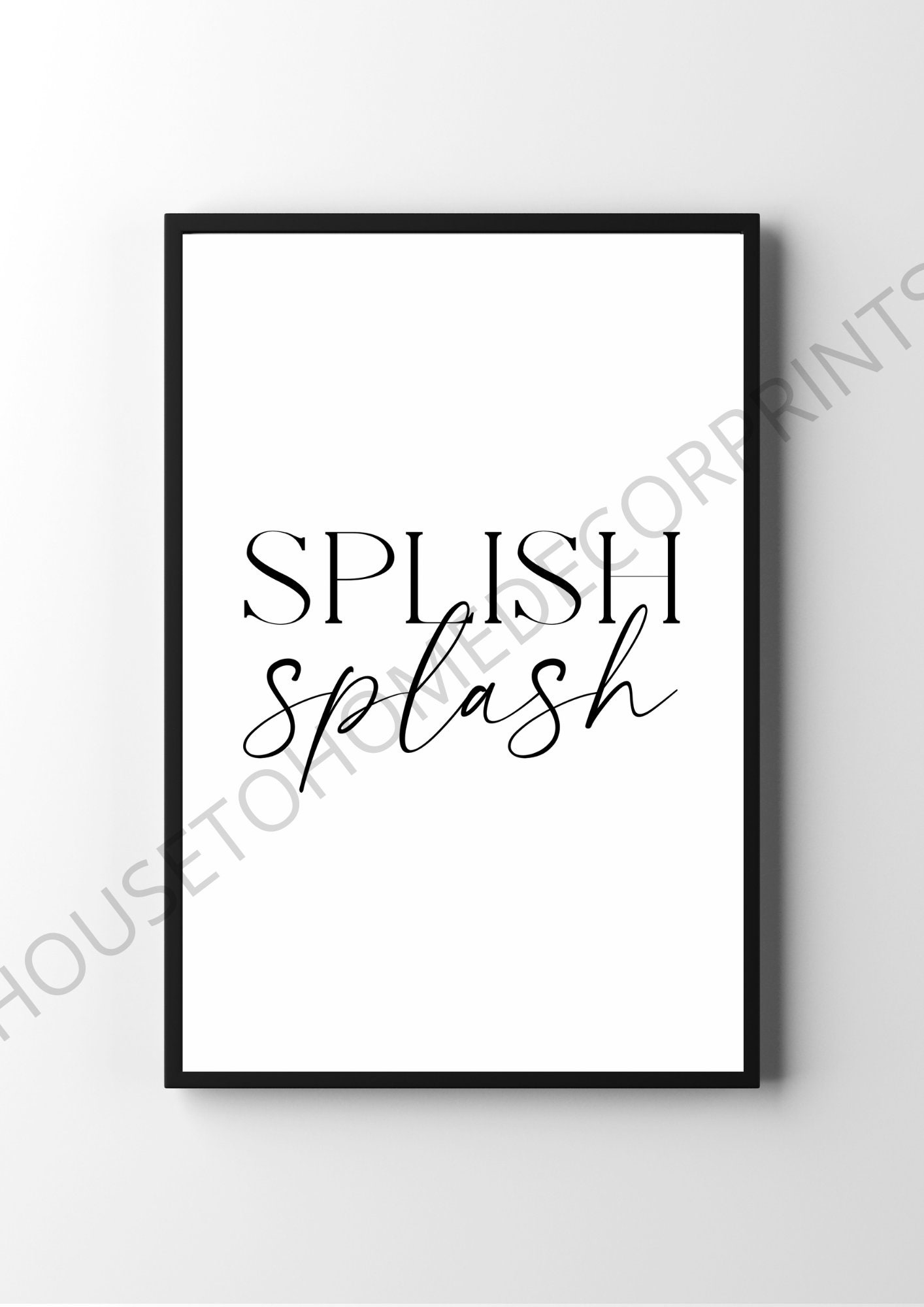 A4 BathRoom Print prints printcompany poster wallart | Etsy