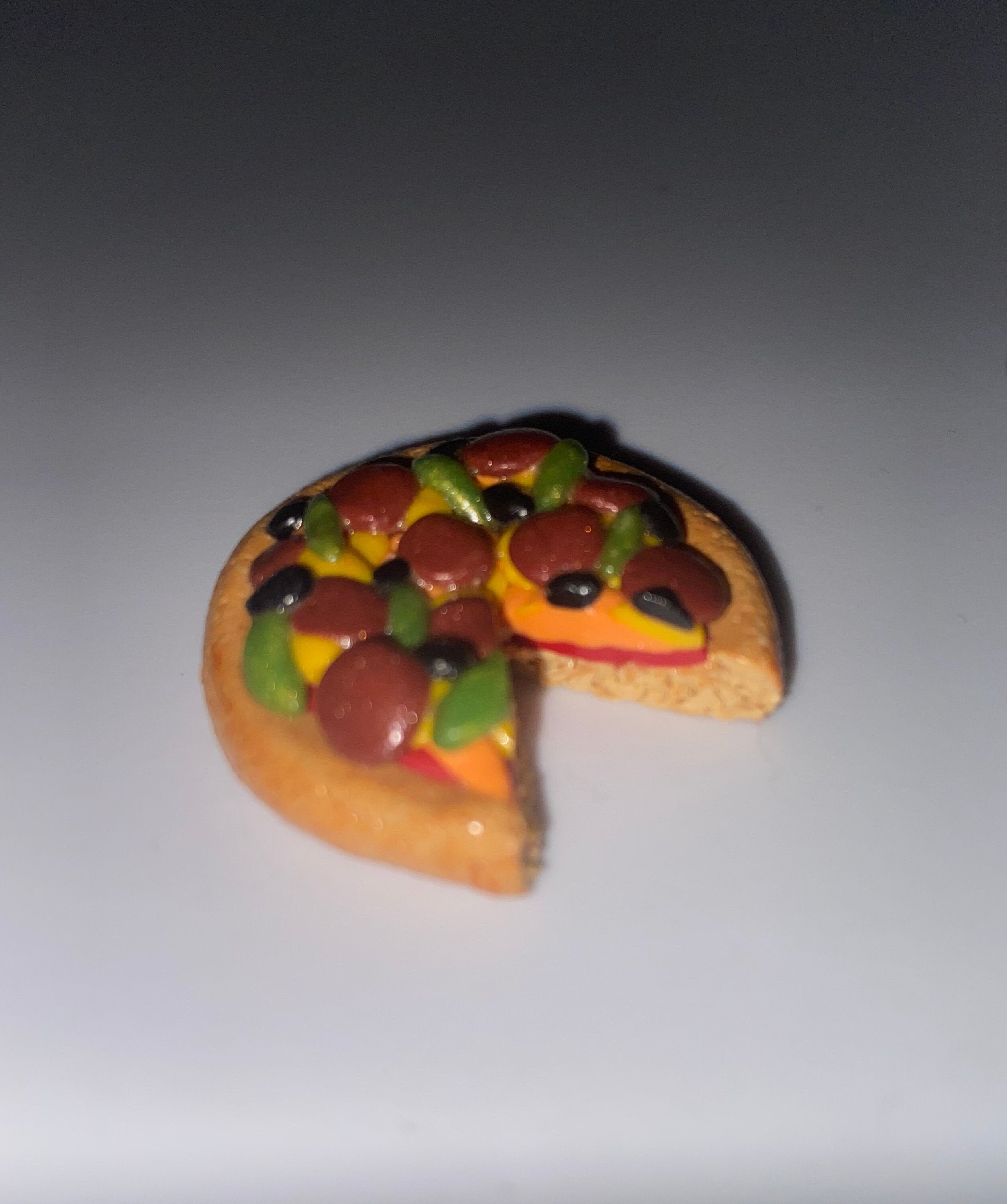 Mini Polymer Clay Pizza and Slice Etsy