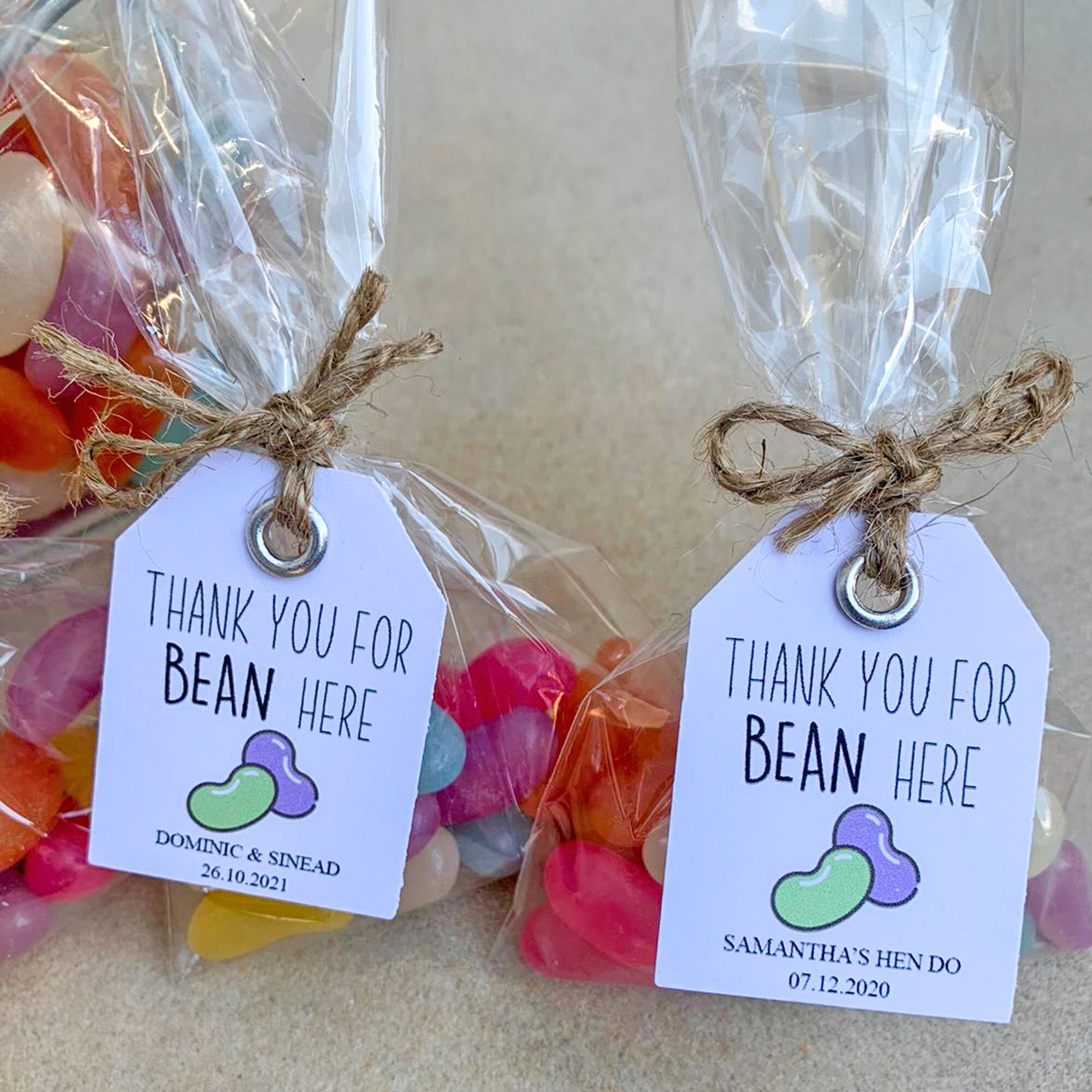 Thank You For BEAN Here Sweet Favours Wedding Favour Baby Etsy
