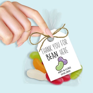 Thank You For BEAN Here Personalised Wedding Favours, Wedding Table Decorations, Wedding Guest Gifts