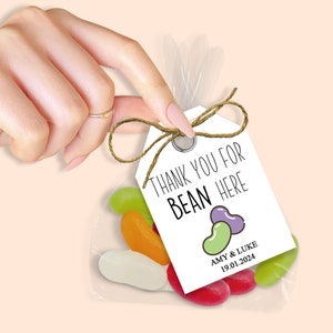 Thank You For BEAN Here Sweet Favours, Wedding Favour, Baby Shower Favours, Hen Do Favours