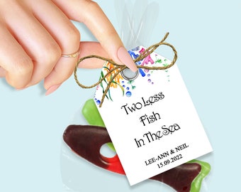 Two Less Fish In The Sea / OhFISHally Married Personalised Wedding Favours