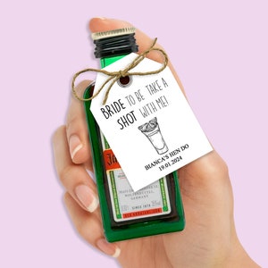Bride To Be, Take A Shot With Me Personalised Tags, Hen Do Tags, Hen Do Favours