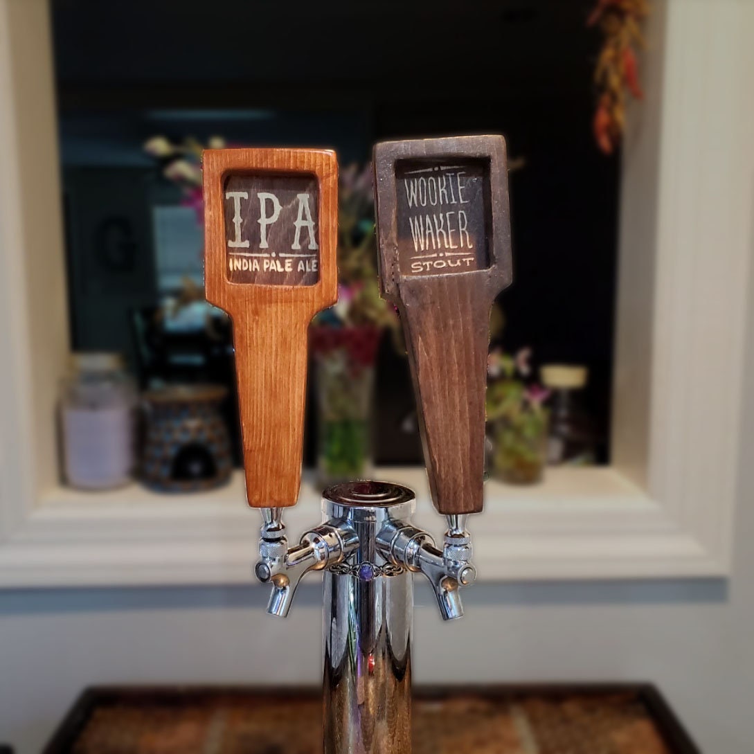 Beer Bar Tap Handle With Label Insert - Etsy