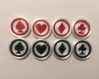 Gaming Token  Card Suits 8-Pack