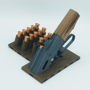 Tabletop RPG Ammo Tracker - Lever Action with rounds and trays on Openlock Base