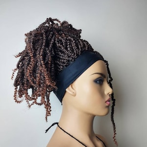 Headband Crochet Spring twist/ Bomb Twist headband wig/ Headband Twist Wig/ Bomb Spring Twist/ One size cap