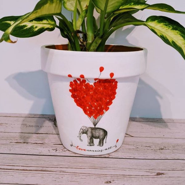 Elephant Personalised Plant Pot