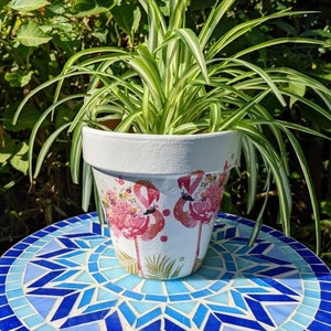 Personalised Flamingo plant pot - The perfect tropical gift