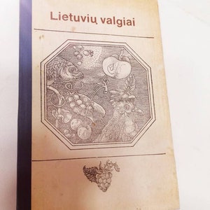 Platos antiguos lituanos, cocina antigua lituana, libro lituano antiguo, libro de cocina antiguo, libro antiguo