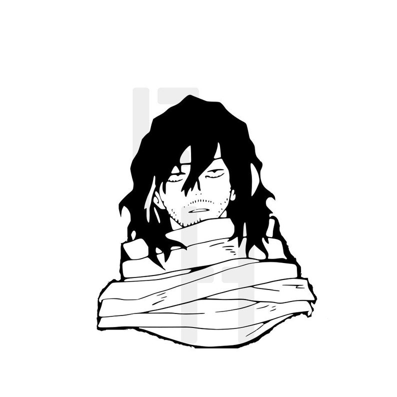Download INSTANT DOWNLOAD Eraserhead MHA My Hero Academia Anime Svg Png | Etsy