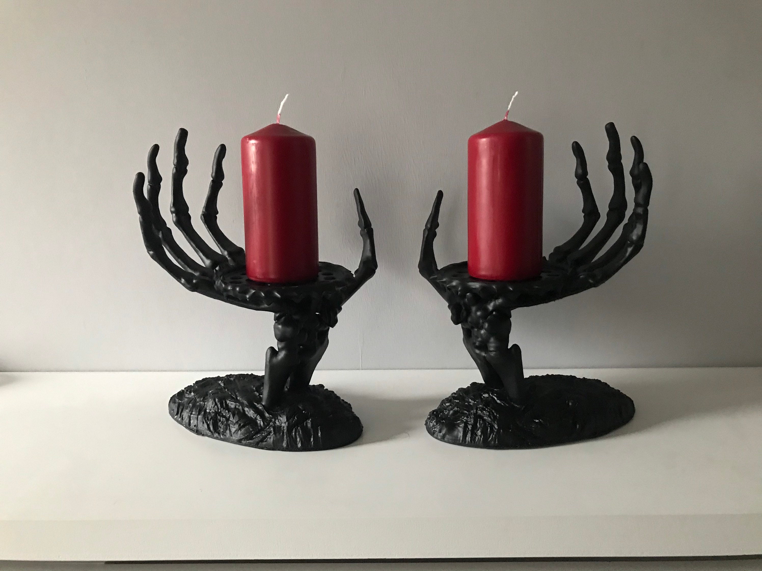 Skeleton Hand Candle Holder Etsy