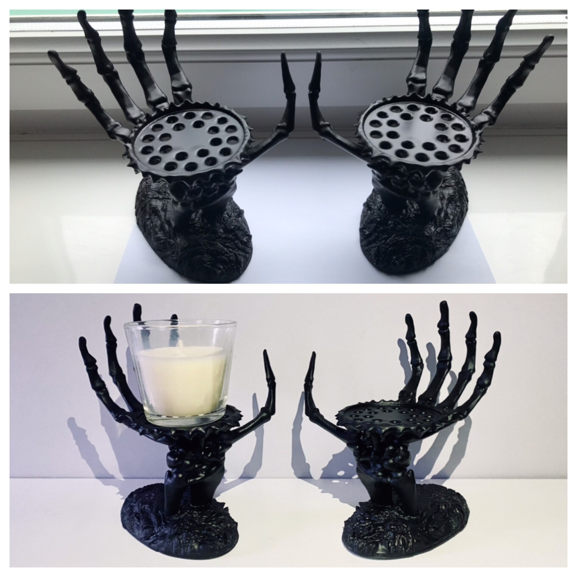 Skeleton Hand Candle Holder Etsy