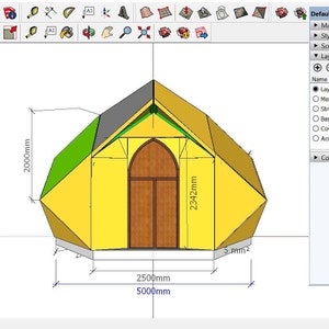 Descarga digital: Modelo Zome diseño e instrucciones en Sketchup