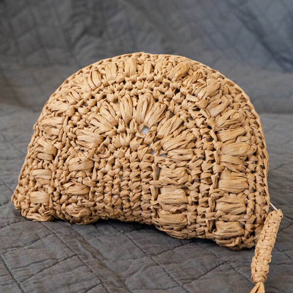 Islander Fringe Organic Raffia Clutch main image 0
